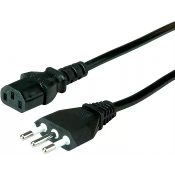 VALUE Câble d'alimentation italien C13 vers Type L 5m Noir