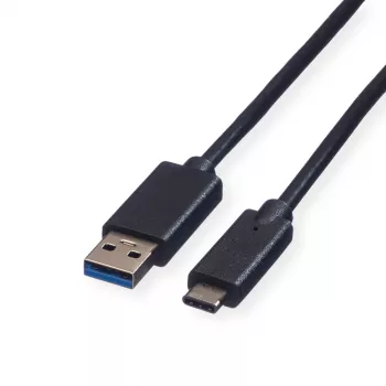 ROLINE Câble USB 3.2 Gen 1 A vers C, 1m, noir