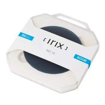 Filtre à densité neutre Irix Edge ND16 86 mm - réduction de lumière de 4 diaphragmes, verre optique multicouche, monture aluminium fine