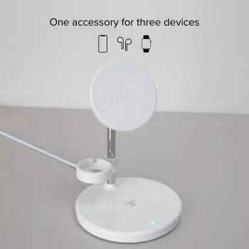 Station de charge sans fil 3-en-1 SBS TEWIRMAG3IN1 avec MagSafe pour iPhone, Apple Watch et AirPods
