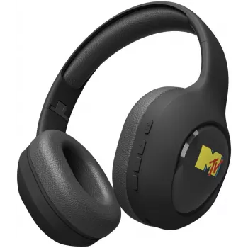 Casque stéréo supra-auriculaire JAZ TEJZHEADMTVK avec microphone, pliable, noir