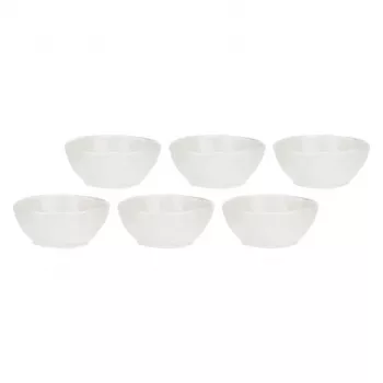 Ensemble de 6 bols en porcelaine LUNIA LA PORCELLANA BIANCA 12 cm blanc