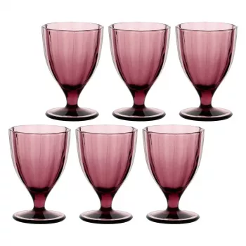 ROSE&TULIPANI lot de 6 verres Amami - violet, 300 ml