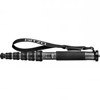 Monopode en fibre de carbone Gitzo GM2562T Traveler Series 2, 6 sections, hauteur max. 142 cm, charge 12 kg, noir