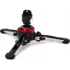 Base de monopode fluide Manfrotto MVMXPROBASE avec mouvement 3D FLUIDTECH pour monopodes XPRO, noire