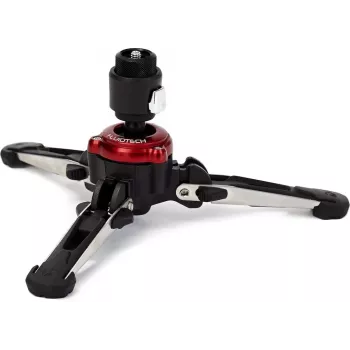 Base de monopode fluide Manfrotto MVMXPROBASE avec mouvement 3D FLUIDTECH pour monopodes XPRO, noire