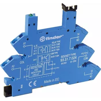 Finder 93.51.7.024 socle de relais 6-24VDC (93517024)