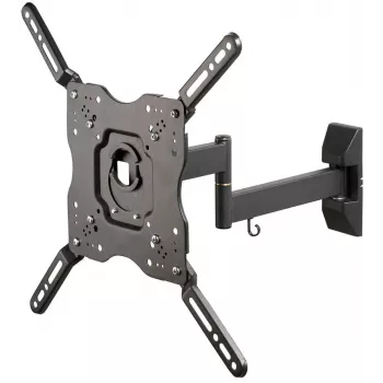 Support mural TV Vivanco Full Motion pour écrans 32-55 inch jusqu'à 35 kg, VESA 400x400, inclinable et orientable, noir