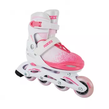 Roces Jokey X Girl patins à roues alignées réglables 38-41 blanc rose violet