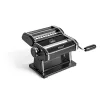 Marcato Atlas+ machine à pâtes noire 150 mm machine à pâtes manuelle avec 10 réglages d'épaisseur et 3 accessoires intégrés