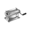 Marcato Atlas 150 Roller Premium machine à pâtes manuelle, acier chromé, rouleaux 150 mm, 10 réglages d'épaisseur, argent