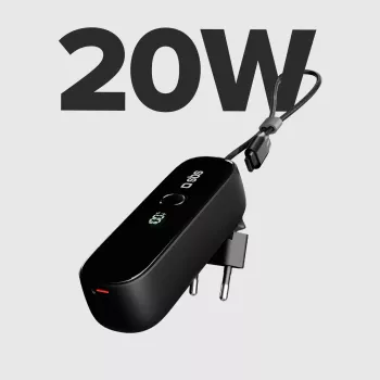 SBS TETRBB5000PD20 batterie externe 5000 mAh 20W Power Delivery noire