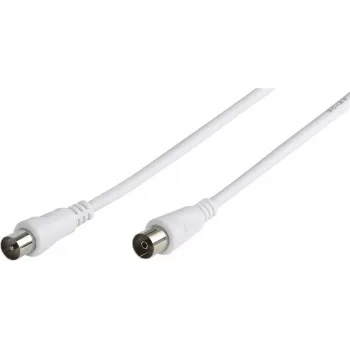 Vivanco câble d'antenne coaxial, mâle-femelle, 75 Ohm, blanc (VVAN150MFW)