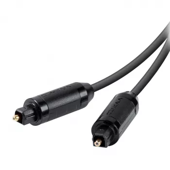 Vivanco VVATOSL30GK câble audio optique TOSLINK 3m - plaqué or, noir