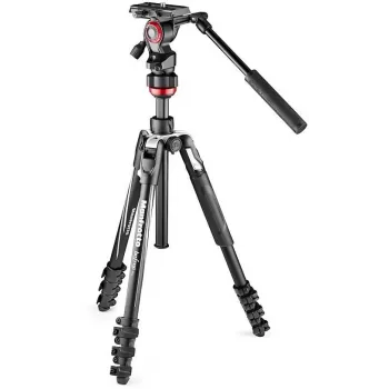 Manfrotto BEFREE Live Lever fibre de carbone kit trépied vidéo avec tête fluide