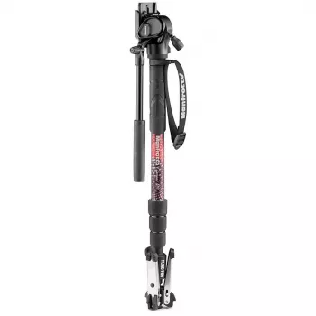 Manfrotto Element MII monopod vidéo avec tête fluide 400 Series, aluminium (MVMELMIIA4LIVE)