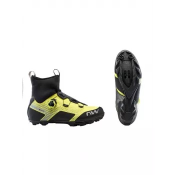 Chaussures VTT hiver Northwave Celsius XC noir/jaune fluo