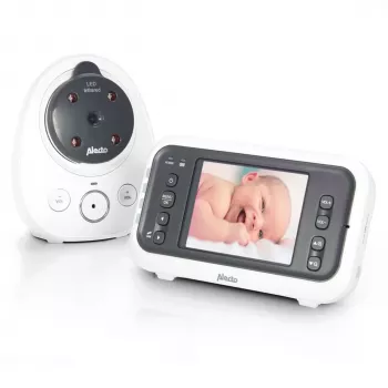 Babyphone vidéo Alecto DVM-77 avec écran couleur 2,8 inch