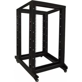 Armoire rack serveur autoportante DSIT 22U 19 pouces sur roulettes, 600x800x1200 mm, non montée, noire