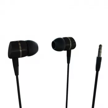 Vivanco VVEARSOLIDSOUNDK écouteurs intra-auriculaires avec microphone, jack 3,5 mm, son équilibré avec basses puissantes, noir