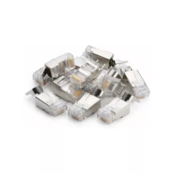 Connecteur réseau DSIT SFTP RJ45 CAT6a pour conducteurs massifs - 10 pièces