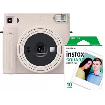 Appareil photo instantané Fujifilm Instax Square SQ1 avec film, blanc craie (70100148677)