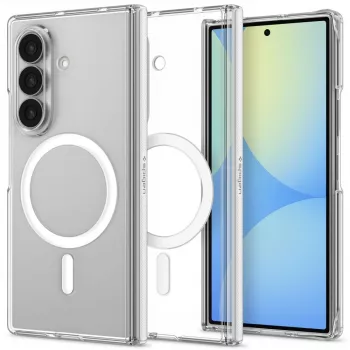 Coque Air Skin Zero MagFit Spigen pour Samsung Galaxy Z Fold 8 Ultra, compatible MagSafe, Clear White (ACS11495)