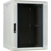 DSIT 15U Wall-Mount Server Rack Enclosure with Glass Door, White, 600x600x770 mm