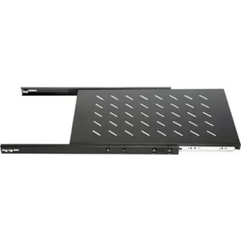 DSIT DS-UH60 1U Extendable Rack Shelf, 18 kg Load, 450 mm Depth, Black