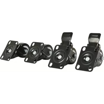 Roulettes DSIT DS-Wielrem pour baies serveur, 4 pièces, 2 pivotantes et 2 avec frein