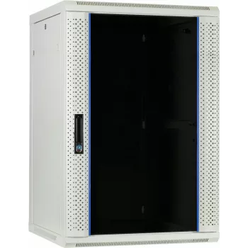 Baie serveur murale DSIT 18U avec porte vitrée, 600x600x900 mm, blanche