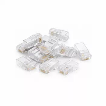 Connecteur réseau DSIT UTP RJ45 CAT6a pour câbles à conducteur massif, 10 pièces