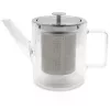 Théière en verre double paroi Bredemeijer San Remo 1,0 L avec filtre