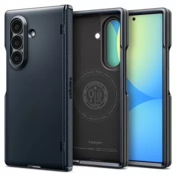 Coque SPIGEN Slim Armor Pro MagSafe pour Samsung Galaxy Z Fold 8 Ultra - Metal Slate