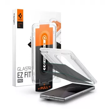 Protection d'écran en verre trempé Spigen Glas.tR EZ Fit Pro lot de 2 avec filtre de confidentialité Ultra pour écran principal Samsung Galaxy Z Fold 7 / 8