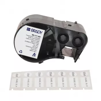 Étiquettes FreezerBondz BRADY BMP51/BMP53/M511 - 25,40 mm x 12,70 mm, blanc, mat, acrylique permanent, 2500 étiquettes/rouleau (B-490)