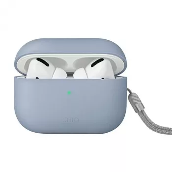 Coque en silicone UNIQ Lino pour AirPods Pro 2e génération (2022/2023) bleu arctique