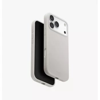Coque de charge UNIQ Lino MagClick pour iPhone 17 Pro Max - Gris clair