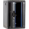 Rack serveur mural DSIT 9U 10 pouces avec porte vitrée, 312x310x486 mm, noir