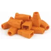 Embout RJ45 DSIT Danicom orange, lot de 10 – décharge de traction sans accroche pour câbles Ethernet