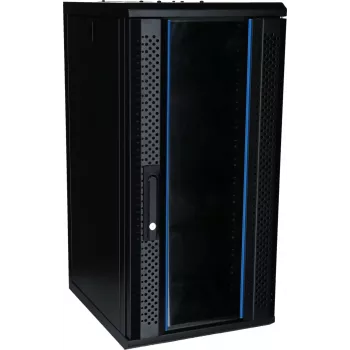 Armoire serveur murale DSIT DS10-3415 15U 10 pouces avec porte vitrée, 370x450x752 mm, noir
