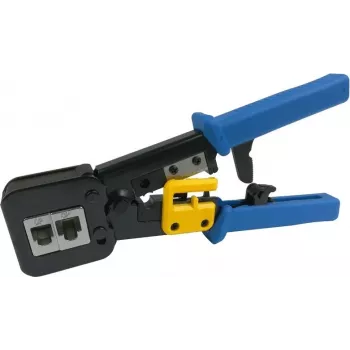 DSIT Pass-Through RJ45 Crimp Tool with Cable Cutter and Stripper (DC-TOOL-RJ45-PT)
