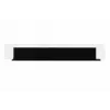 DSIT 19 inch 1U Cable Entry Brush Panel with Nylon Brush Strip for Wall Cabinets - White