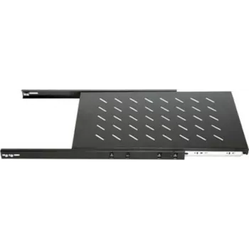 DSIT DS-UH45 Extendable Shelf for 450mm Deep Wall-Mount Cabinets, 1U, 25kg Load, Black