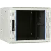 Armoire serveur murale réversible DSIT 9U avec porte vitrée, blanche, 600x600x501 mm (DS6609W-DOUBLE)