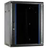 Armoire serveur murale DSIT DS6615 15U avec porte vitrée, 600x600x770 mm, noire