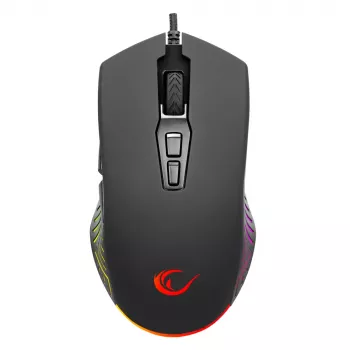 Souris gamer filaire Rampage Spear V2 12800 DPI optique RGB noire