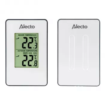 Station météo sans fil ALECTO WS-1050 avec capteur extérieur, blanche