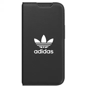 Étui à rabat Adidas Originals Basic pour iPhone 14 Pro, noir et blanc