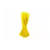 DSIT Serre-câbles en nylon 140mm jaunes - lot de 100 (autobloquants, résistance à la traction 80N)